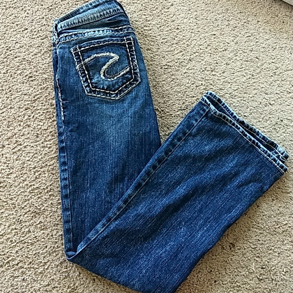 Silver Suki Jeans